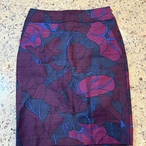 LOFT Twill Pencil Skirt